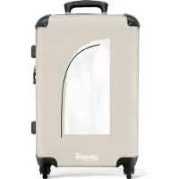 NoBoringSuitcases.com Großer Koffer - Pastell - Design - Linie - Abstrakt - Kombinationsschloss TSA - Hartschalen Trolley 4 Rollen - 72 liter - Reisekoffer - 66 cmKoffer Mittelgroß 67x43x25 cm, 72L,