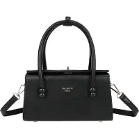 Gallantry Paris Gallantry, Kleine Damen Handtasche mit Metallverschluss und Doppelhenkeln, Schwarz