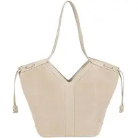 Gallantry Paris Gallantry, Moderne Damen Tote Bag in Wildlederoptik mit seitlichem Zugband, Beige