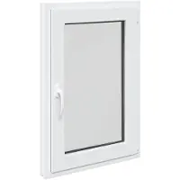 Syfax Kellerfenster RISOR 60 x 100 cm PVC und Glas Weiß