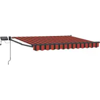 vidaXL Manuelle Gelenkarmmarkise mit LEDs 3,5 x 2 m