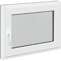 Syfax Kellerfenster RISOR 60 x 100 cm PVC und Glas Anthrazit