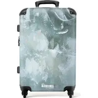 NoBoringSuitcases.com Großer Koffer - Abstrakt - Blau - Kunst - Farbe - Kombinationsschloss TSA - Hartschalen Trolley 4 Rollen - 72 liter - Reisekoffer - 66 cmKoffer Mittelgroß 67x43x25 cm, 72L,