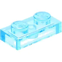 LEGO 50 Stück , Teile Nr. 3023 in Trans Hellblau (Trans Light Blue)