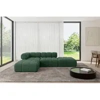 ALTDECOR Modulares Sofa Ecksofa in L-Form - Kerru-L1 - 285x190x70 cm Grün universal, links/rechts Corner modular Sofa Eckcouch Couch Wohnlandschaft Cauchsofa Polstersofa