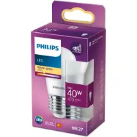 Philips Lampen in Kerzen- und Tropfenform, 4,9 W, 40 W, E27, 470 lm, 15000 h, Warmweiß