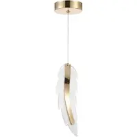 Toolight Hängelampe Rea G157-Cp Gold, Transparent