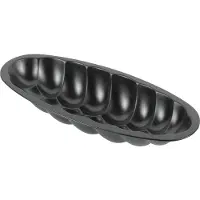 Kaiser Backform, Hefekranz, schwarz, Attraktive Kuchenform mit Rezept, 1 Stück