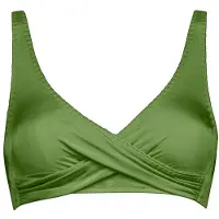 Watercult - Women's Crafted Essentials Bikini Top No. 7331 - Bikini-Top Gr 38 - Cup: C grün/oliv