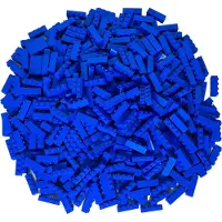 LEGO 250 Steine 1x4, Blau