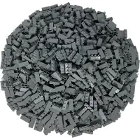LEGO 50x Stein 1x3, Dunkelgrau