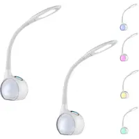 Globo Lighting 2Stk Globo Flex LED Schreibtischlampen TARRON Touchdimmer Farbwechsel, Leselampe