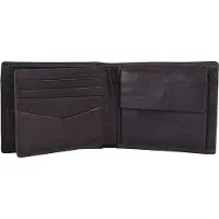 Fossil Geldbörse Neel Large Coin Pocket Bifold Brown braun