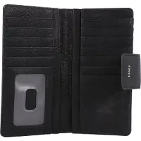 Fossil Geldbörse Logan RFID Tab Clutch Black schwarz