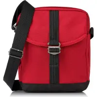 Hedgren Great American Heritage QUEST Vertical Crossover 10" RFID Salsa Red