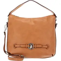 U.S. POLO ASSN. Handtasche Umhängetasche New Delaware Hobo Bag Tan braun