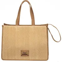 Sansibar Handtasche Umhängetasche Tote Bag Sand hellbraun
