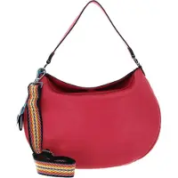 Gabs Leder Umhängetasche Schultertasche Angelique TG Ruga Black Bag Fresia rosa