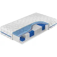 Mirjan 24 Beidseitige Matratze Blue Line 19 cm, Schlafzimmer Taschenfederkernmatratze, Massageschaumstoff (Liegefläche: 180x200 cm)