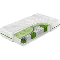 Mirjan 24 Beidseitige Matratze Green Line 19 cm, Schlafzimmer Taschenfederkernmatratze, Massageschaumstoff (Liegefläche: 90x200 cm)