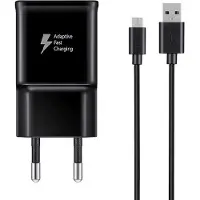 Ventarent Schnell Ladekabel Ladegerät Schwarz passt für Samsung Galaxy S4 S5 S6 S7 Edge Note 3 4 A5 Playstation