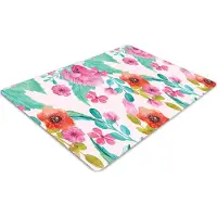 Decormat Stuhlunterlage Bürostuhlunterlage 120 cm x 90 cm Bodenmatte Bürostuhlunterlage - Schöne flora.