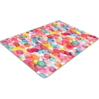 Decormat Stuhlunterlage Bürostuhlunterlage 120 cm x 90 cm Bodenmatte Bürostuhlunterlage - Bunte Blasen