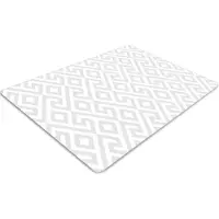 Decormat Stuhlunterlage Bürostuhlunterlage 120 cm x 90 cm Bodenmatte Bürostuhlunterlage - Griechische Verzierung