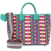 Gabs Schultertasche Shopper Nora TG Paglia Rigata + Naplak Shoulderbag Peperita bunt