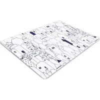Decormat Stuhlunterlage Bürostuhlunterlage 120 cm x 90 cm Bodenmatte Bürostuhlunterlage - Stadt zeichnen