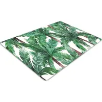 Decormat Stuhlunterlage Bürostuhlunterlage 120 cm x 90 cm Bodenmatte Bürostuhlunterlage - Tropische Bäume