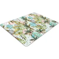 Decormat Stuhlunterlage Bürostuhlunterlage 120 cm x 90 cm Bodenmatte Bürostuhlunterlage - Palme