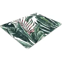 Decormat Stuhlunterlage Bürostuhlunterlage 120 cm x 90 cm Bodenmatte Bürostuhlunterlage - Tropische Palme