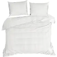 Eurofirany | Bettbezug Set - Bettwäsche - weiß - 160 x 200 cm - Kissenbezug - 100% Baumwolle