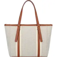 Fossil Shopper Schultertasche Carlie Tote Natural Brown beige