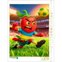 CALVENDO Puzzle 3D Fussballmotiv Chile Chili Figur | 1000 Teile Lege-Größe 64 × 48 cm Foto-Puzzle für glückliche Stunden