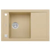 ALVEUS CZ Alveus Formic - Granit-Spüle760x500 mm, mit Ablaufsystembedienung, beige 1108033