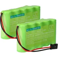 VHBW 2x Akku Ersatz für Futaba HT5F1800B, FUTM1484 für Transmitter (2000 mAh, 6 V, NiMH)