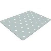 Decormat Stuhlunterlage Bürostuhlunterlage 120 cm x 90 cm Bodenmatte Bürostuhlunterlage - Weiße Erbsen