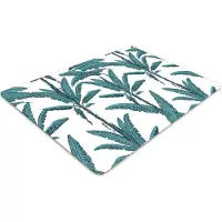 Decormat Stuhlunterlage Bürostuhlunterlage 120 cm x 90 cm Bodenmatte Bürostuhlunterlage - Palmzweige