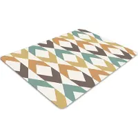 Decormat Stuhlunterlage Bürostuhlunterlage 120 cm x 90 cm Bodenmatte Bürostuhlunterlage - Retro-Formen