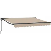 Syfax Manuelle Markise 3,5 x 2 m Beige 100% Polyester