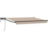 Syfax Manuelle Gelenkarmmarkise mit LEDs 3,5 x 2 m