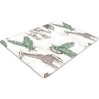 Decormat Stuhlunterlage Bürostuhlunterlage 120 cm x 90 cm Bodenmatte Bürostuhlunterlage - Giraffen und Elefanten