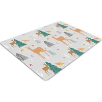 Decormat Stuhlunterlage Bürostuhlunterlage 120 cm x 90 cm Bodenmatte Bürostuhlunterlage - Waldtiere