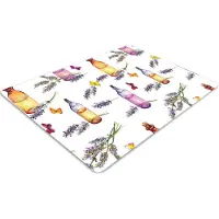Decormat Stuhlunterlage Bürostuhlunterlage 120 cm x 90 cm Bodenmatte Bürostuhlunterlage - Lavendel Öl