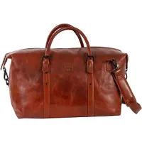 Mustang Leder Reisetasche Natal Manchester Travelbag Cognac braun