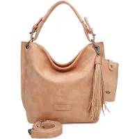 Fritzi aus Preußen Shopper Umhängetasche Vintage Fritzi01 Hobo Peach Party orange