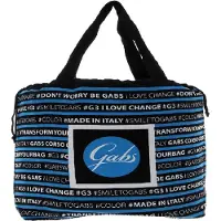 Gabs Leder Schultertasche Ivette TG Bull + Persiano Black Shoulder Bag Sasso creme