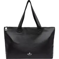 Replay Damen Shopper Handtasche Schwarz, geräumig für DIN A4, 42x30x7,5 cm